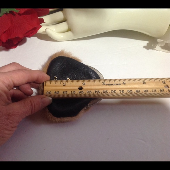 VTG Australia Kangaroo Fur Blk Leather Coin Purse - Picture 11 of 15